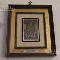 Quadro-Madonna di Pompei in argento