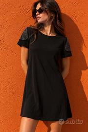 Guess by Marciano Abito Nero in Viscosa con Perle