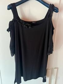 T-shirt nera keyra Alberto Cacciari