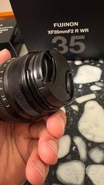 Fujifilm XF 35mm f/2 R WR nero - scatola