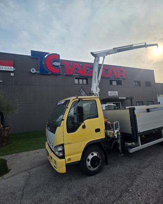 Isuzu Q75y6 gru e cassone fisso TAGICAR 
