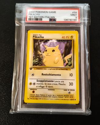Pokemon Pikachu set base 1 ed PSA 9