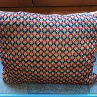 Cuscino vintage punto croce