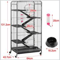 Gabbia H132 L65 P43 nera NUOVA