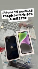 Iphone 14 256gb grado AB batteria 80%
