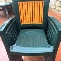 11 sedie  con tavolo