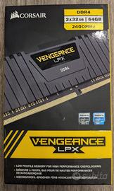 DDR4 64gb kit (2X32gb) 2400Mhz Corsair Vengeance