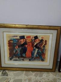 Quadri olio su tela e litografia