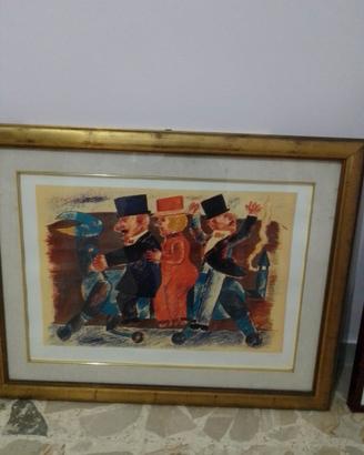 Quadri olio su tela e litografia