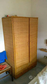 Camera letto completa in vimini