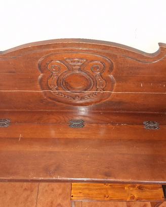 panca in legno antica 