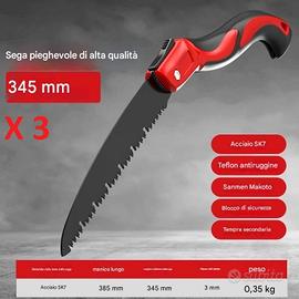 3 SEGACCI LAMA 35 CM in Acciaio SK5 SET DI 3 SEGHE