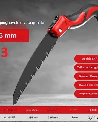 3 SEGACCI LAMA 35 CM in Acciaio SK5 SET DI 3 SEGHE