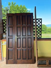 Portone legno massello stile classico