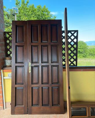 Portone legno massello stile classico