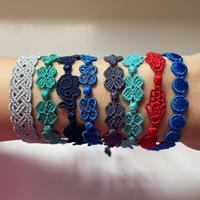 Set bracciali Cruciani in tessuto