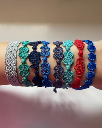 Set bracciali Cruciani in tessuto