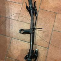 Manubrio completo di leve freno cambio e manopole