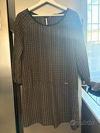 Liu-Jo Jeans vestito nero e beige - tg 42