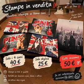 Stampe per arredamento zone giorno e camere