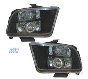 FARI PER FORD MUSTANG 05- OCCHI ANGEL LED NERO