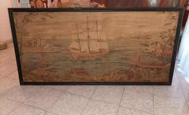 Quadro rettangolare con arazzo anni 60 