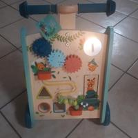 carrello primi passi gioco in legno la jungle
