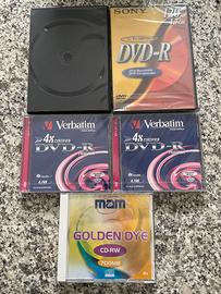 2 DVD Verbatim, 1 DVD Sony  e 1 CD Mam