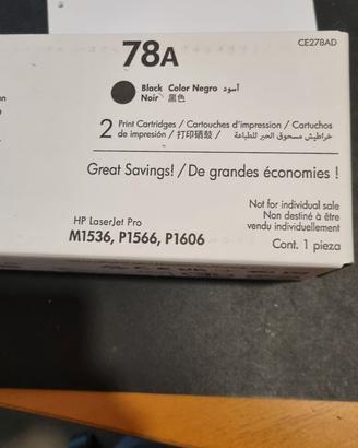 Toner originale Hp 78A CE278A nero laser