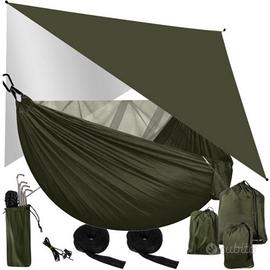 Amaca con zanzariera e tarp per trekking campeggio