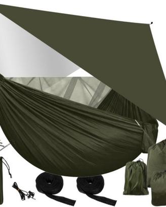 Amaca con zanzariera e tarp per trekking campeggio