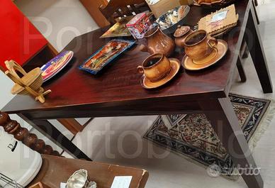 Codice: 9078 TAVOLO RETTANGOLARE IN LEGNO DI NOCE