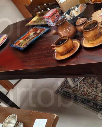 Codice: 9078 TAVOLO RETTANGOLARE IN LEGNO DI NOCE