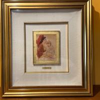 PABLO PICASSO Litografia originale oro con cert