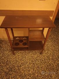 Mobiletto vintage porta televisione portabottiglie