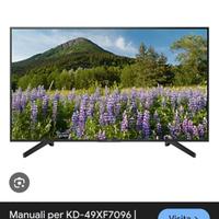 TV SONY 4K  BRAVIA  50 Pollici