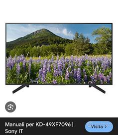 TV SONY 4K  BRAVIA  50 Pollici