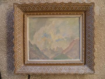 Olio su tela firm. Christiansen con cornice Bouche