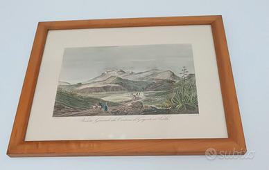 Quadro veduta storica di Girgenti ( Agrigento)