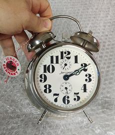 Sveglia vintage Jerger meccanica a carica manuale