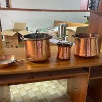 Pentole in rame vintage