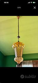 Grande lampadario + appliques stile art deco
