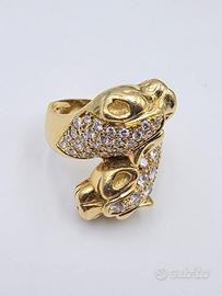 ANELLO ANIMALIER ORO DIAMANTI