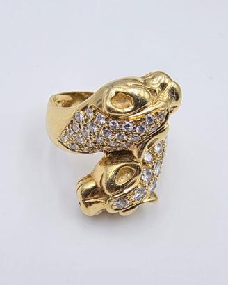 ANELLO ANIMALIER ORO DIAMANTI