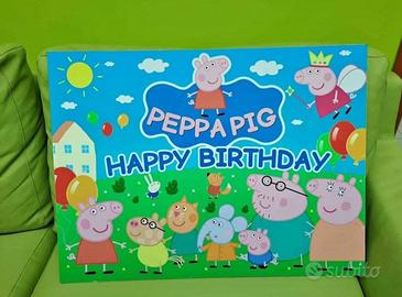 Sfondo Peppa Pig Decorazioni Compleanno