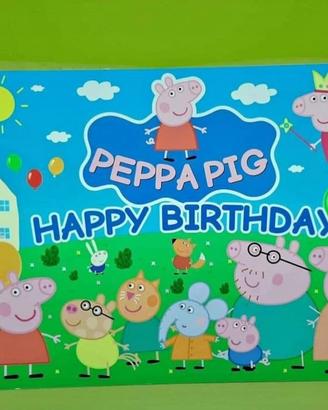 Sfondo Peppa Pig Decorazioni Compleanno