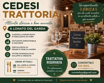 Trattoria avviata a lonato del garda