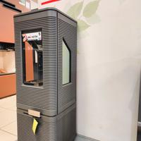 stufa a legna trifacciale|Caminetti Montegrappa