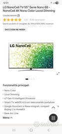 tv led LG nanocell 55 pollici come nuovo