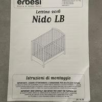 Lettino Erbesi Nido con materasso